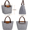 Custom Portable Oxford Aluminium Foil Thermal Insulated Women Cooler Lunch Bag