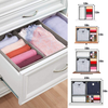 Stable Foldable Clothes Organizer with Dividers Tie Sock Jeans Storage Bag Organizer Large Capacity Clothes Drawer Organizer