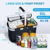 Custom Picnic Basket Shopping Travel Camping Grocery Bags Leak-Proof Insulated Folding thermal beer wine cooler basket bag