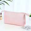 Fashionable High Quality Pu Leather Makeup Bag Waterproof Travel Toiletry Cosmetic Bags with Zipper Custom Logo