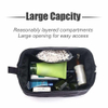 Custom Logo Double Layer Makeup Bag Waterproof Cosmetic Bags Organizer for Women Travel Toiletry Bag Zipper Pouch