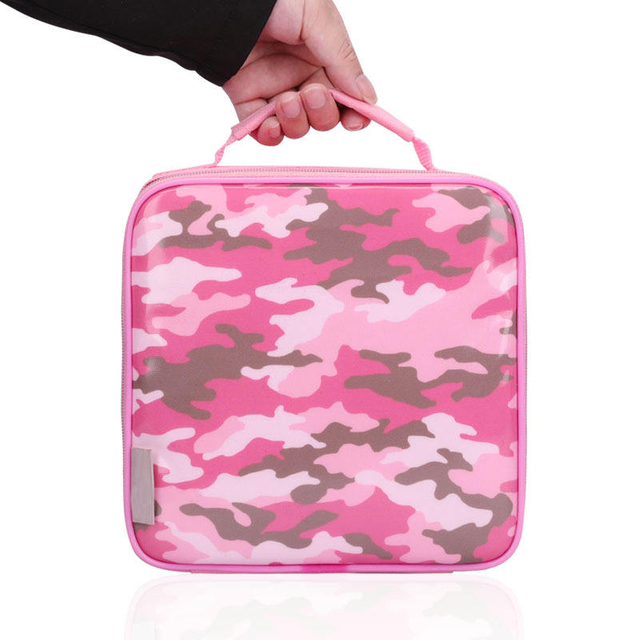 Hot Pink School Student Kids Thermal Food Insulation Storage Organizer Insulated Lunch Bag Cooler Bags For Girls