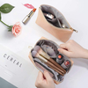 PU Leather Make Up Bag Set Waterproof Leather Cosmetic Bag Men\'s Leather Toiletry Bag