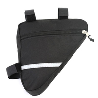 Black Oxford Bicycle Triangle Bags Top Tube Cycling Front Frame Top Tube Accessories Bag For Outdoor Mountain Bike