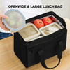 Waterproof Portable Insulated Tote Bags Large Thermal Lunch Cooler Bag For Outdoor Travel Hiking Picnic Food Delivery