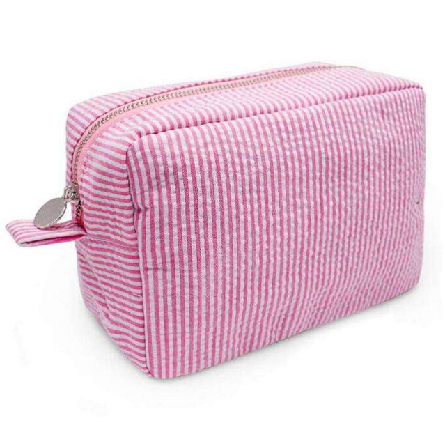 Bulk OEM Manufacturer Canvas Make Up Organizer Wash BagTravel Toiletry Cosmetic Bag with Zipper
