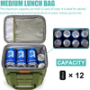 Travel Portable School Thermal Lunch Bag Small Delivery Food Shoulder Carrier Can Box Insulated Tote Bag Cooler