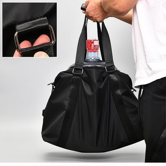 High Quality Nylon Customized Sport Gym Travel Waterproof Carry Luggage Duffle Tote Bag