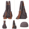 Hot sell high quality durable mini cotton sling bag for men casual canvas crossbody bags custom logo