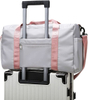 Large Capacity Pink Women Girls Sports Gym Duffle Bag Travel For Camping