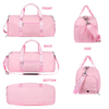 35L Large Sport Gym Bag For Woman Waterproof Travel Carry On Bag Overnight Workout Girl Dance Bag With Dry And Wet Separation