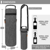 Custom Portable Single Bottle Wine Tote Cooler Bag with Shoulder Strap Insulated Padded Thermal Wine Carrier Bag for One Bott