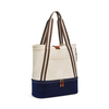 Double Layer 2 in 1 Large 30L Women Canvas Tote Beach Bag With Detachable Cooler For Picnic Shopping
