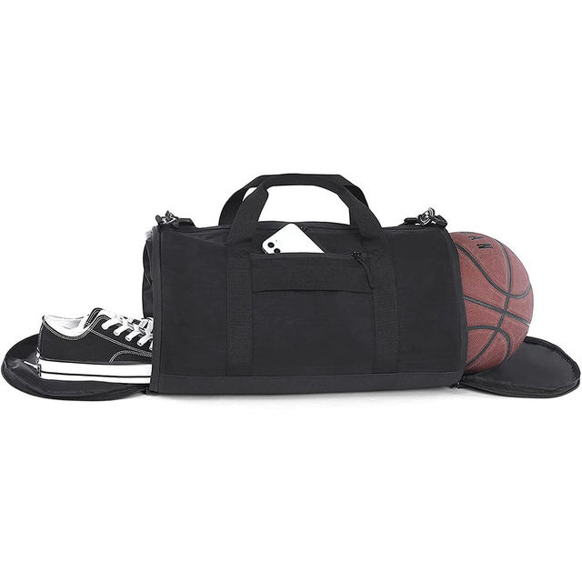 Multifunction Lightweight Waterproof Oxford Basketball Duffle Bag With Shoe Compartment, Small Fitness Sports Duffel Bag