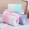 Wholesale Small Travel Cosmetic Bags for Women Lightweight PU Leather Cosmetic Organizer Pouch Makeup Bag