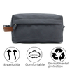 Durable Soft Canvas Men\'s Toiletry Bag Professional Cosmetic Dopp Kit Storage Pouch Bag