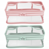 New Arrival Transparent PVC Waterproof Lady Toiletry Bag Wholesale Customized Logo Girl Women Clear Cosmetic Bag