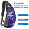 Custom Sling Bags Men Women Shoulder Backpack Small Cross Body Chest Sling Backpack Travel Running Cycling