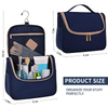 Navy Blue Water-resistant Men Women Cosmetic Makeup Bag Large Capacity Travel Organizer for Full Sized Toiletries And Cosmetics
