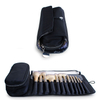 Travel Makeup Organizer Black Color Cosmetic Brush Bag Portable Roll Up Brushes Storage Bag for Brushes And Essentials