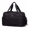 Custom Logo Womens Pink Travel Duffel Bag with Luggage Sleeve 18 Inch Sports Gym Bag Waterproof Nylon Overnight Shoulder Bag