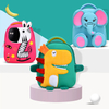 Custom Design Cute Animal Toddler Backpack for Kids Children Waterproof Neoprene Cartoon Monkey Preschool Bookbag for Boys Girls