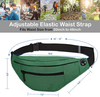 New Design Fanny Packs Women Pink Durable Waist Bag Double Zipper Bum Bag