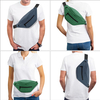 New Design Fanny Packs Women Pink Durable Waist Bag Double Zipper Bum Bag