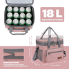 BSCI Factory Double Oxford Cloth Fashion Portable Shoulder Outdoor Picnic Refrigerated Insulated PEVA Lunch Cooler Bag