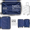Large Suitcase Factory 3 Piece Set Lightweight Hard Luggage Travel Suitcases with 360 Degree Silent Wheels And TSA Lock