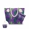 Stylish Canvas Beach Tote Bag With Wide Selection of Colors of Beautiful Fashionable Cactus Canvas Beach Tote Bags for Women