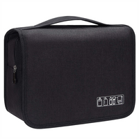 Eco Friendly Toiletry Hanging Bag Waterproof Travel Makeup Organizer With Hook