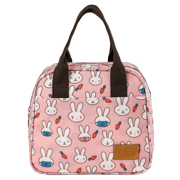 Cute Pattern Design Waterproof Thermal Food Lunch Bag School Beach Picnic Insulated Cooler Lunch Tote Bag