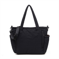 Custom Quilted Puffy Handbag Portable Winter Down Nylon Padded Shoulder Bag Tote Bag for Women