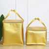 New Insulated Non-Woven Tote Cooler Bag Collapsible Thermal Lunch Bag with Aluminum Foil Lining