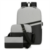 Wholesale Customized Large-Capacity Waterproof USB Laptop Backpack Sets for Business Travel