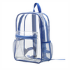 Hot Sale Factory ODM Cheap Large Capacity Lightweight Backpack Fashion Clear PVC Waterproof Outdoor Travel Bag for Student