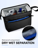 Toiletry Bag for Men Wide Opening Travel Toiletry Bag for Men Dopp Kit Water Resistant Shaving Hygiene Bag for Bathroom Shower Travel Size Toiletries