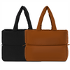 New Arrival Drawstring Quilted Tote Bag for Women Puffer Hobo Handbag Customized Brand Polyester Puffy Tote Bag