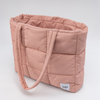 Fashion Women Large Puffer Tote Bag Soft Padded Puffer Shoulder Bag