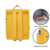 2024 Fashion Expandable Rolltop Travel School Backpack Sports Hiking Camping Outdoor Gym Rucksack for Women Yellow Color
