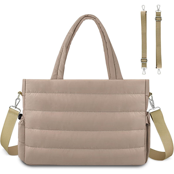 Custom New Puffy Baby Carrier Diaper Tote Bag Travel Large Mommy Bag Diaper Crossbody Hospital Baby Bags for Mom