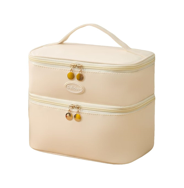 Eco-friendly PU & PEVA Insulated Cooler Tote Bag with Zipper Closure for High School Students and Workers