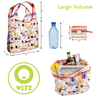 Custom Print Logo Foldable Groceries Storage Tote Bag Grocery rpet Foldable Tote Shopping Bag