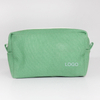 Simple Wholesale Custom Logo High Quality Waterproof Beauty Polyester Cosmetic Make Up Toiletry Makeup Bag