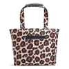 Custom Logo Leopard Print Designer Handbags Winter Bag Fashion Winter Travel Padded Puffy Tote Bag for Ladies