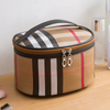 Promotional Customized Logo Zipper Polyester Travel Makeup Toiletry Cosmetic Make Up Pouch Bag for Women Men
