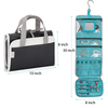 Hanging Hook Makeup Cosmetic Bag Woman Make Up Organizer Waterproof Pu Leather Earrings Storage Bag