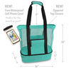 Amazon Hot Multifunctional Large Capacity Hand Bill of Lading Shoulder Beach Cooler Bag Food Insulation Mesh Bag