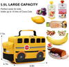 New Custom Fashion Cute Cartoon Car School Kids Carry Waterproof Reusable Foil Thermal Insulated Lunch Cooler Bag